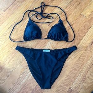 Reiss - black bikini- excellent condition. Gold hardware. Style: Fiora